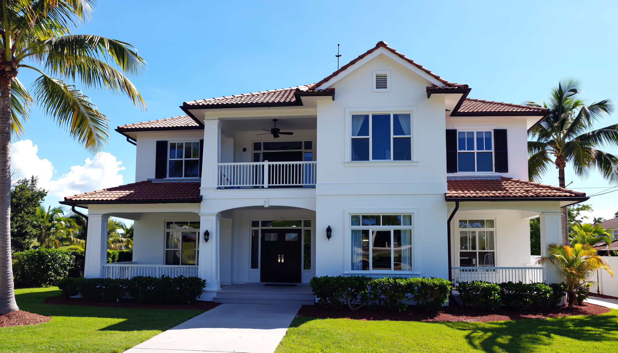 Palm Harbor, FL with seamless rain gutters
